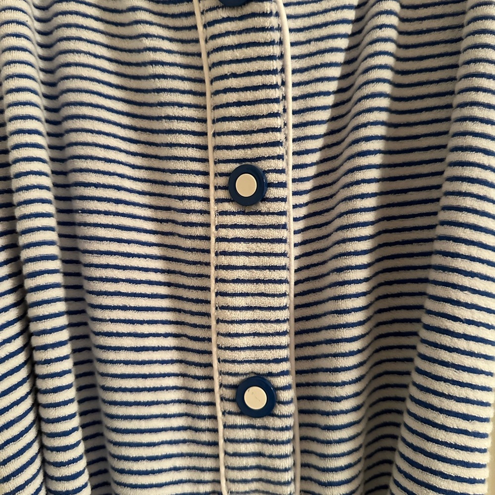 Solid & Striped Terrycloth Blue/White Striped Rom… - image 6
